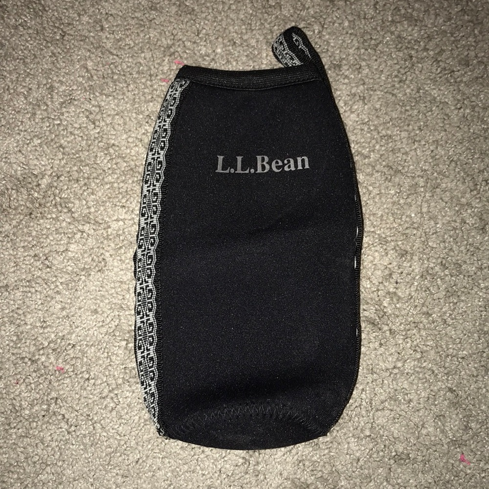 Black LL Bean Water Bottle Koozie